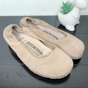 BIRKENSTOCK Celina Tan Suede Ballet Flats Shoes
